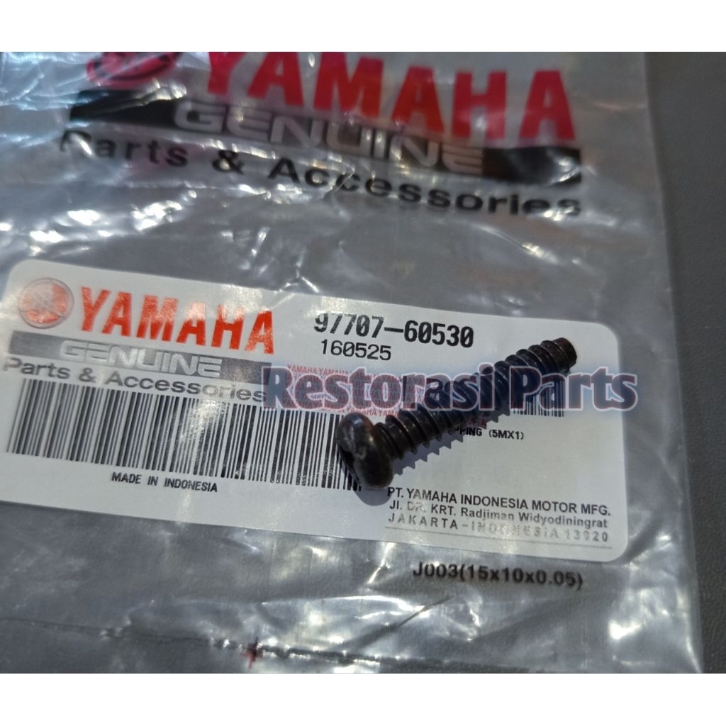 Baut Cover Tutup Kipas Yamaha Mio Sporty Smile Soul Fino Karbu Nouvo Original 97707-60530