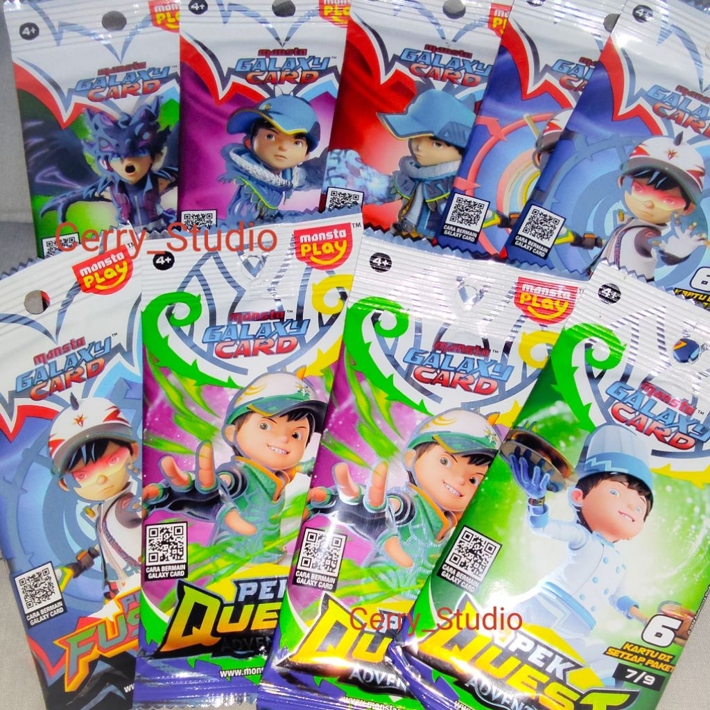 Boboiboy Galaxy Card Pek Quest Adventure Pek Fusion