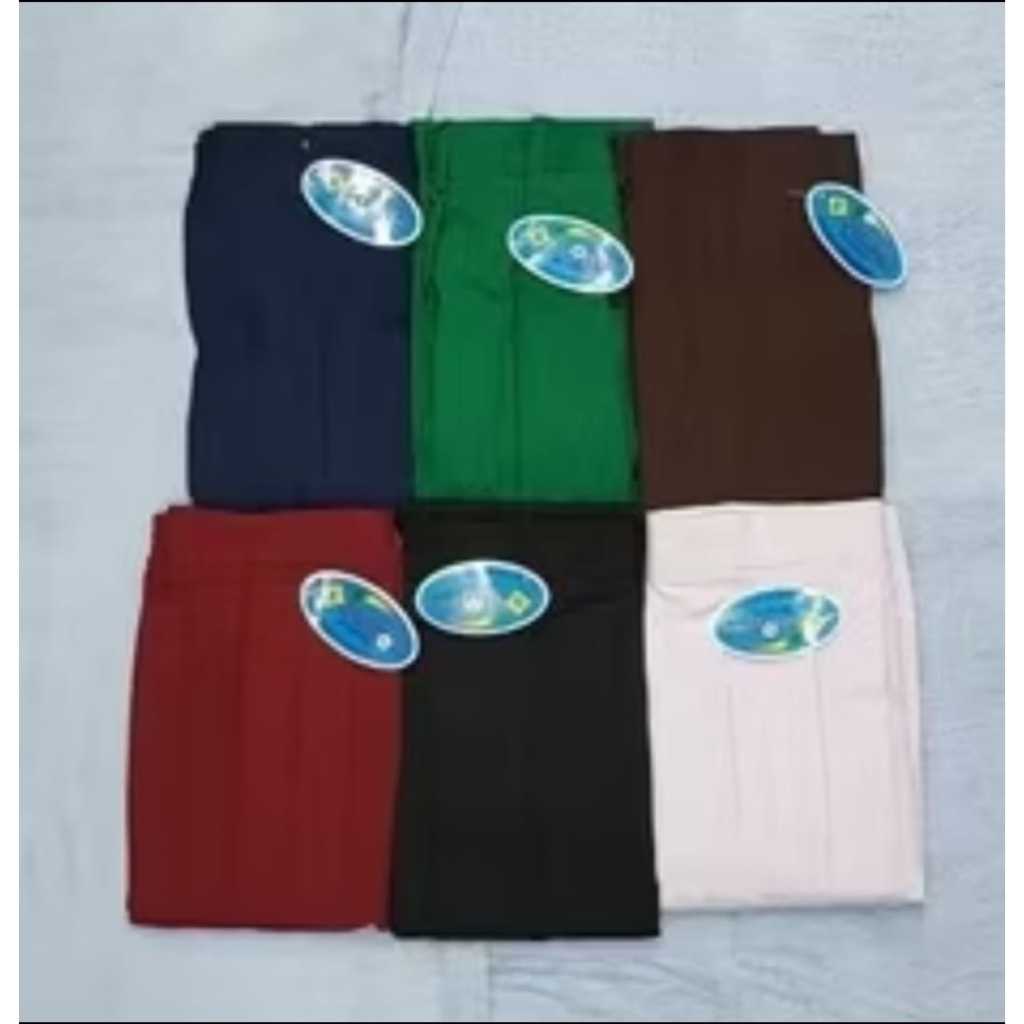 Rok Rempel MAXI  Putih  / Merah / Coklat Pramuka  / Hitam / Hijau Panjang   / Rok Kulot Panjang  Ser