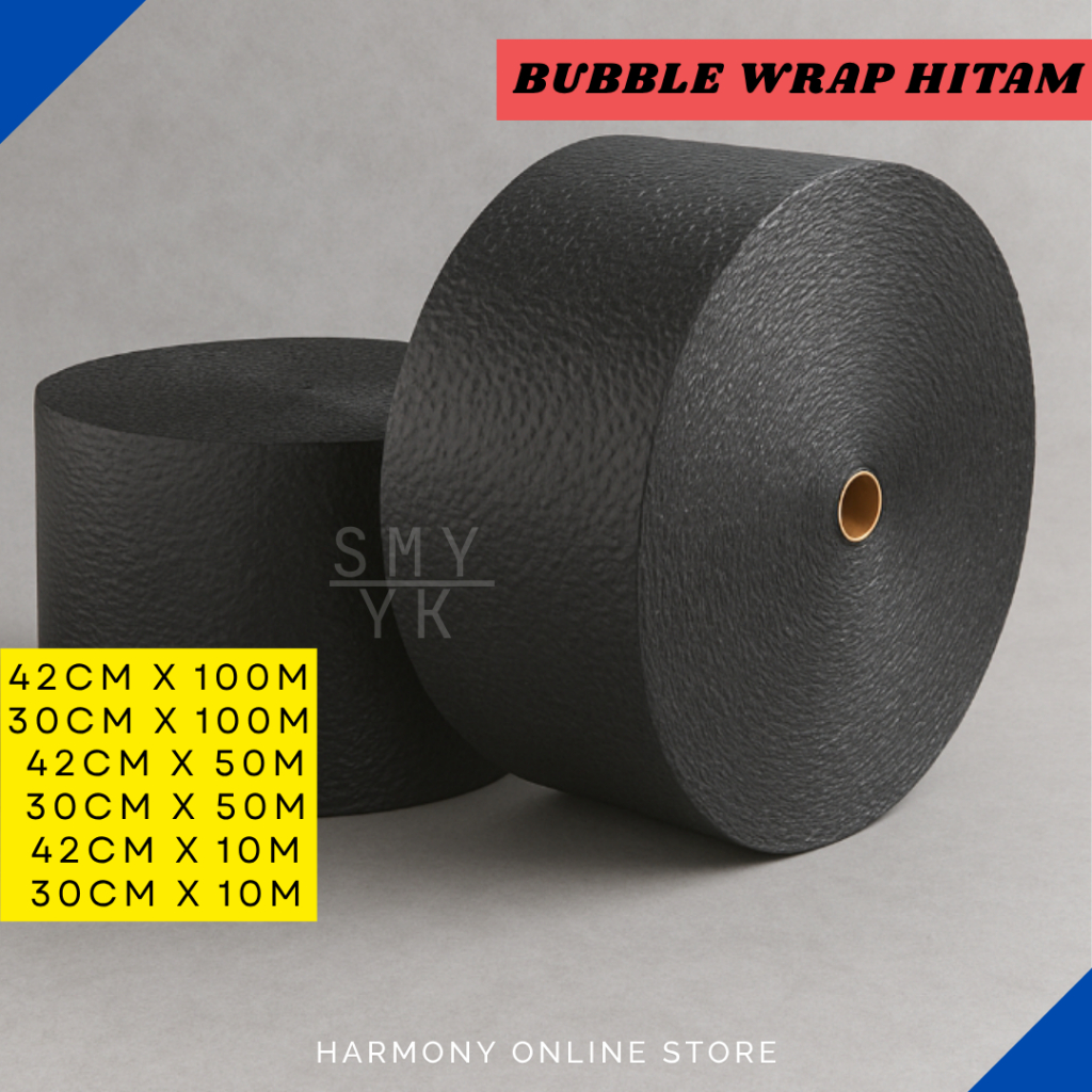 

Bubble Wrap Hitam 42cm x 100m / 50m – Plastik Gelembung Packing Besar Langsung dari Pabrik Harga Termurah - Bubble Wrap Bungkus Paket - Bubble Wrap Murah