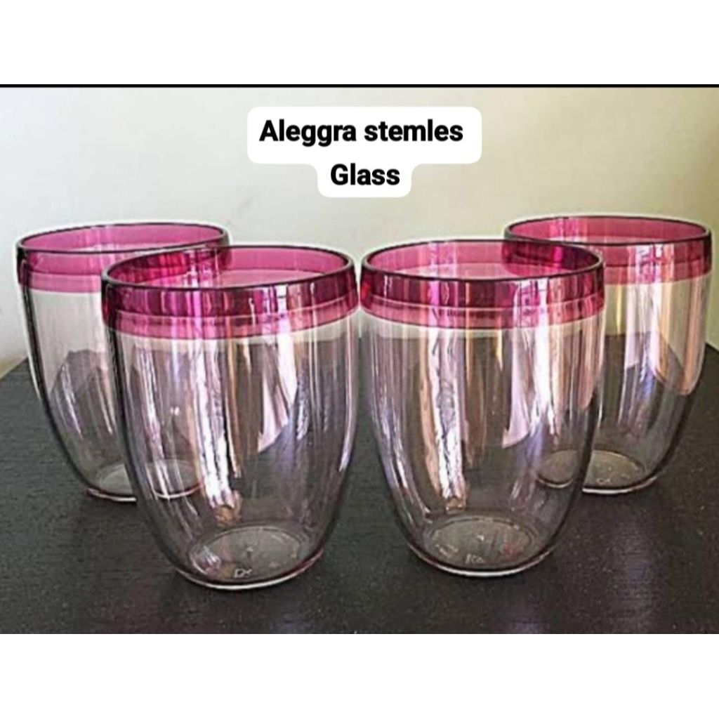 TUPPERWARE ALLEGRA STEMLES GELAS TUPPERWARE/GELAS CRISTAL TUPPERWARE