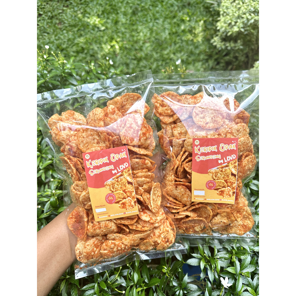 

Opak Serundeng Pedas Manis by LOVD berat bersih 150g