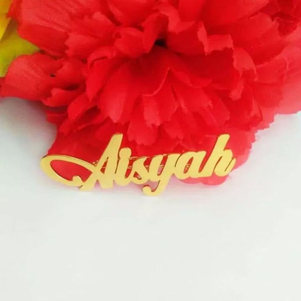 sp_do Bros Jilbab dagu kebaya hijab logo name tag  bros nama, tuspin, ring hijab bagus keren terbaru