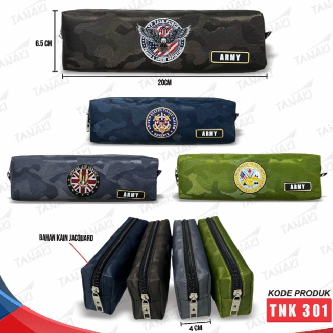 

Tempat Pensil Resleting Anak Army Murah (1 pcs)