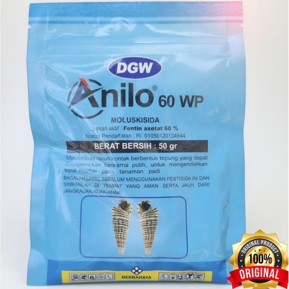 Obat keong ANILO 60 WP 50 Gram,Obat Keong Bubuk