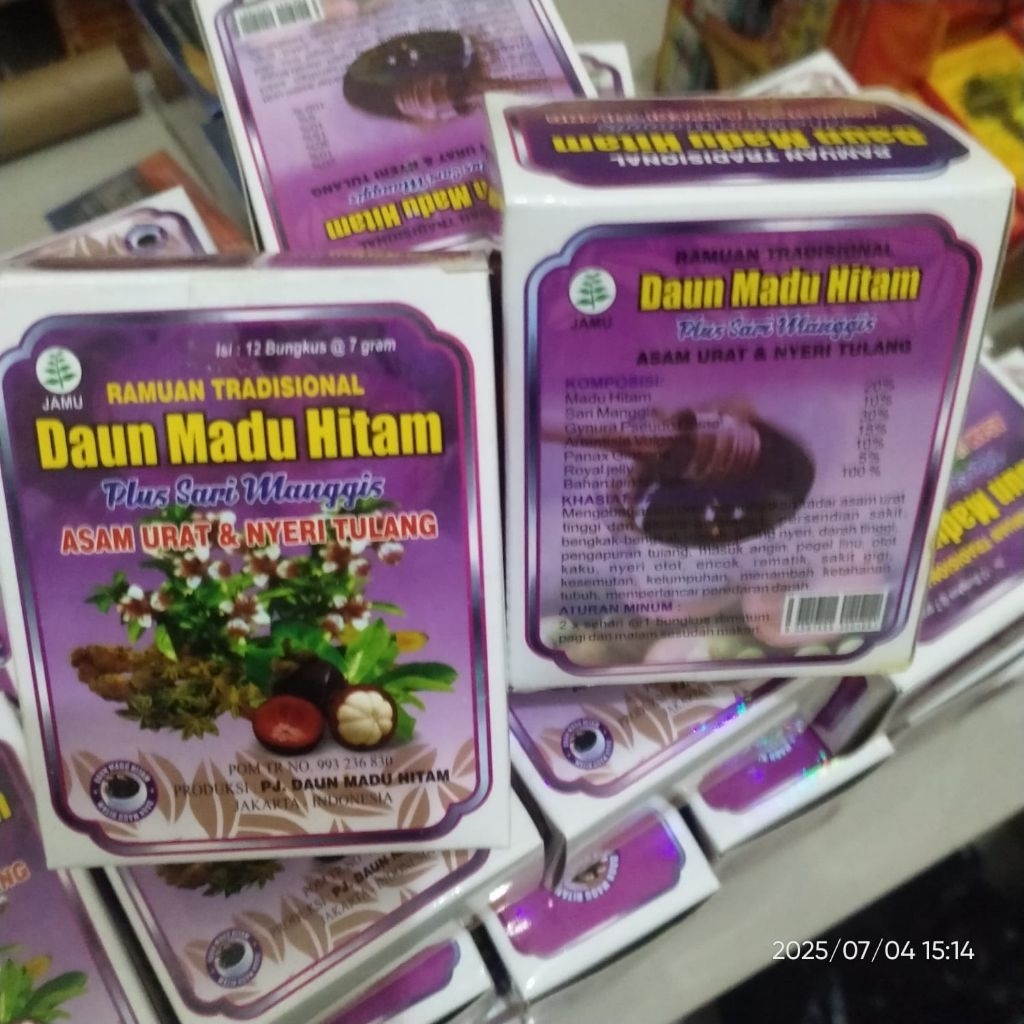 

Daun madu hitam jamu seduh