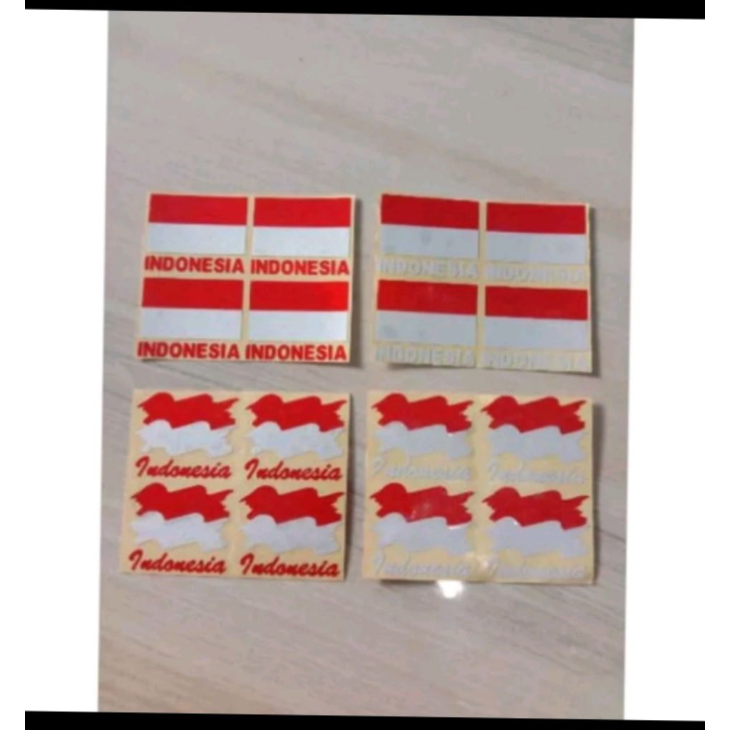 

STICKER CUTTING BENDERA INDONESI ISI 4