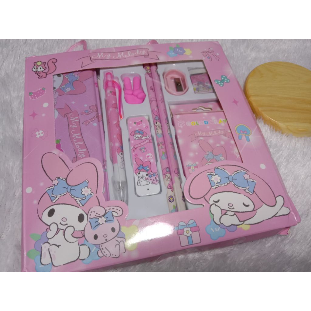 

set alat tulis lengkap | alat tulis anak TK SD | set alat tulis anak perempuan