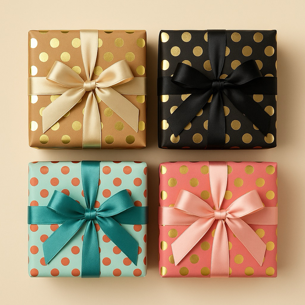 

W! Accessories Kertas Kado Dot Emas Pink (1pc) 53461103