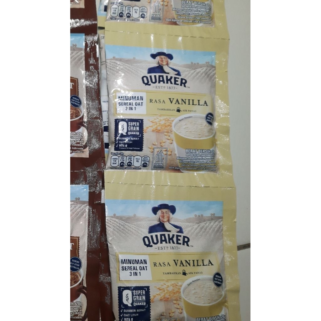 

QUAKER OATMEAL SACHET 3IN1 28gr VANILA ISI 5 SACHET