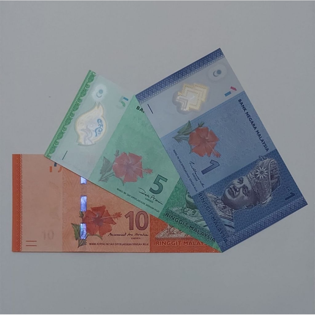 Malaysia Ringgit Satu Set Paket Lengkap 1 5 Dan 10 Ringgit