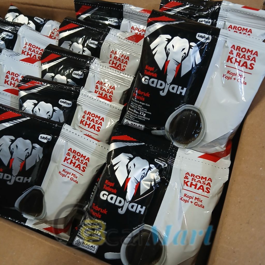 

orins Kopi GADJAH MANIS Renceng isi 10 Sachet Kopi Tubruk Gula Terpisah 23gr