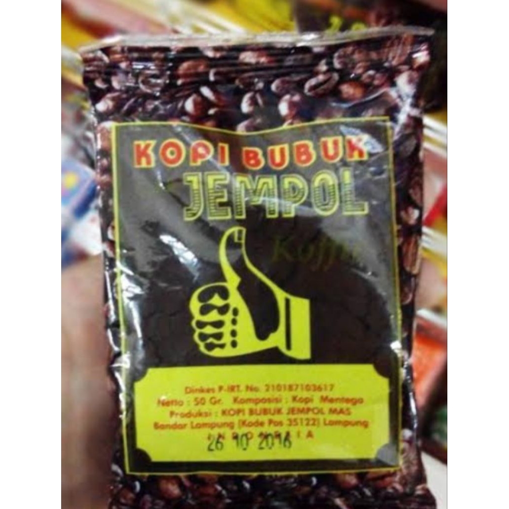 

1 PCS ISI 10 BUNGKUS KOPI CAP JEMPOL ASLI LAMPUNG