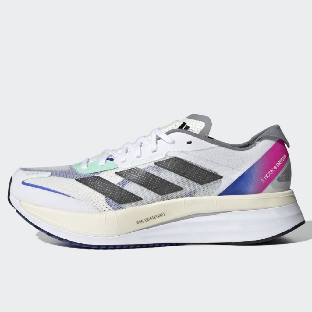 Adidas Adizero Boston 11 "White/Multicolor" Running Shoes