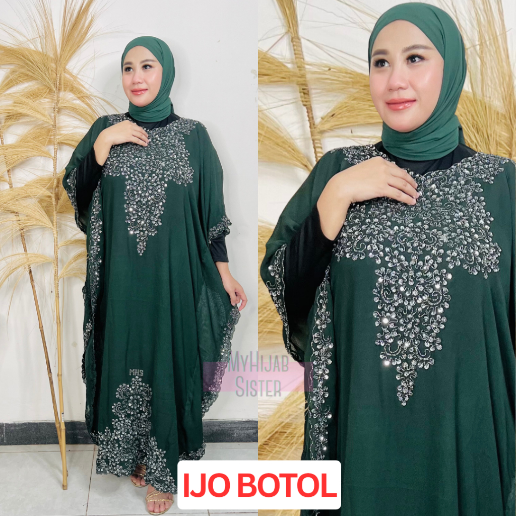 NEW MEWAH KAFTAN TORNITA SELBRAN DAN KAFTAN GEMINI - KAFTAN ASMIRANDA Kaftan Wanita Bordir Gold