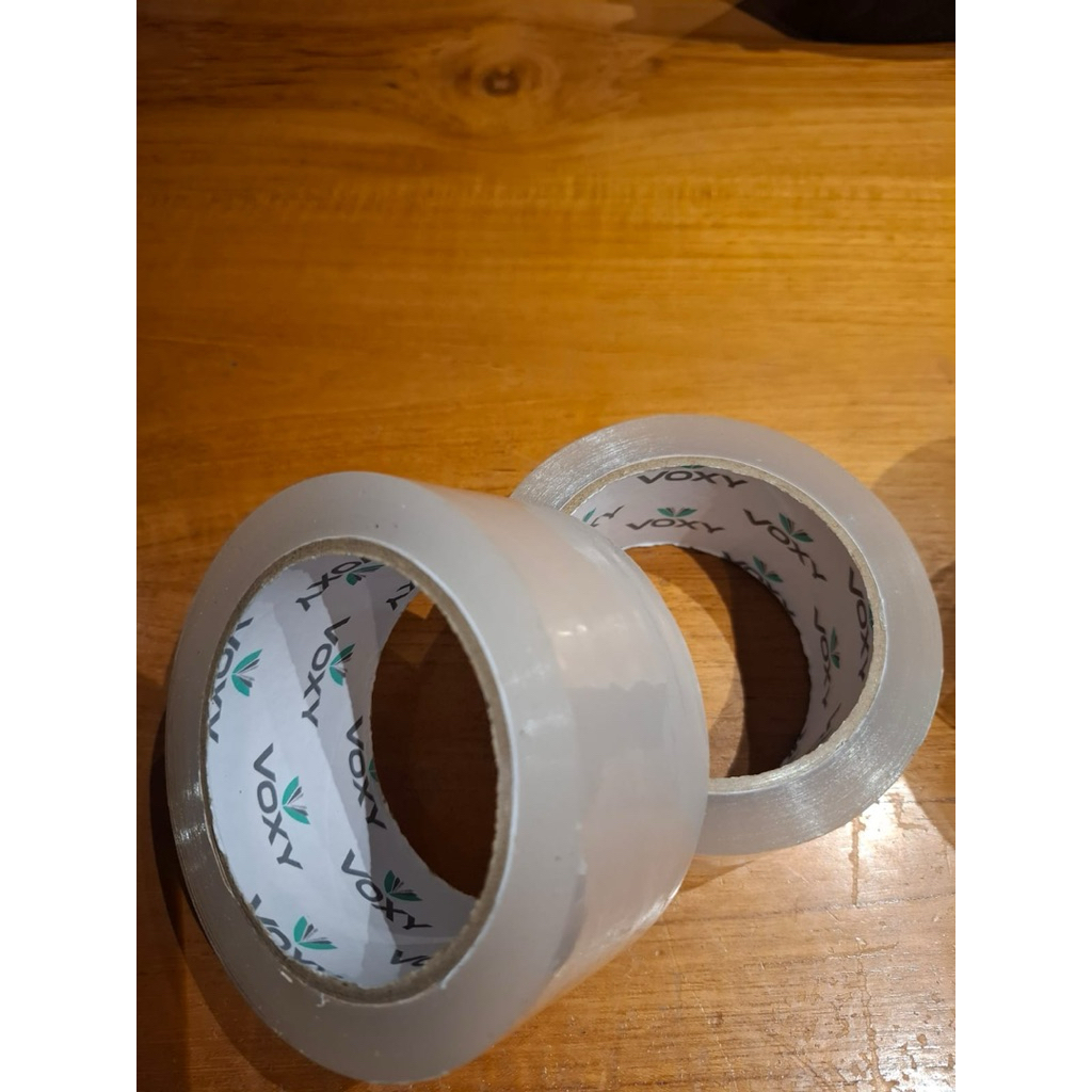 

Lakban Isolasi Besar Packing Bening 45mm x 90 yard Voxy