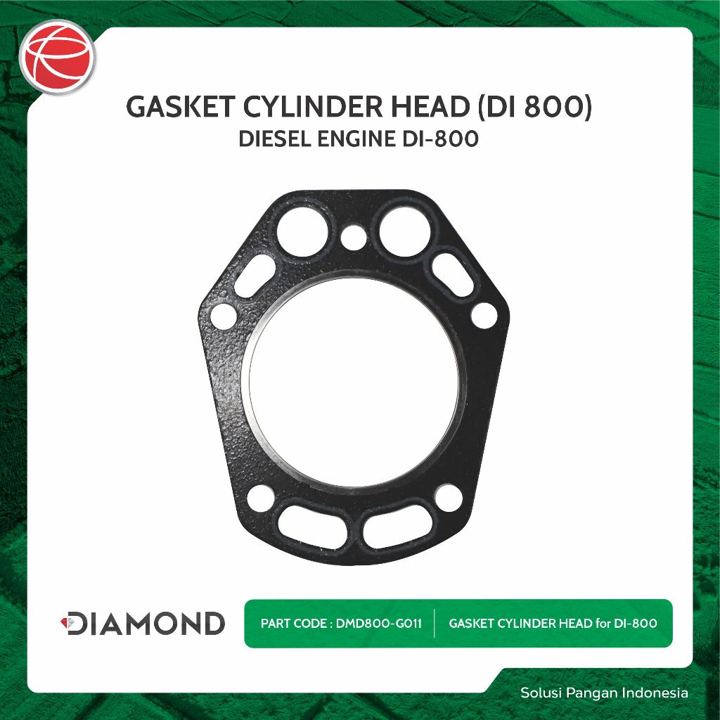 GASKET CYLINDER HEAD (DI 800) / SPAREPART FOR DIAMOND DIESEL ENGINE DI 800 / MESIN DIESEL 8HP / MESI
