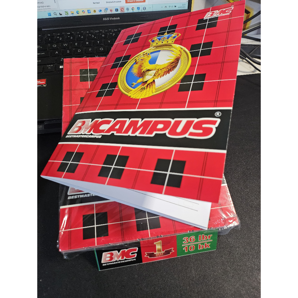 

Buku tulis BMC CAMPUS 36Lembar Original/Buku tulis ukuran Boxy Panjang/Termurah