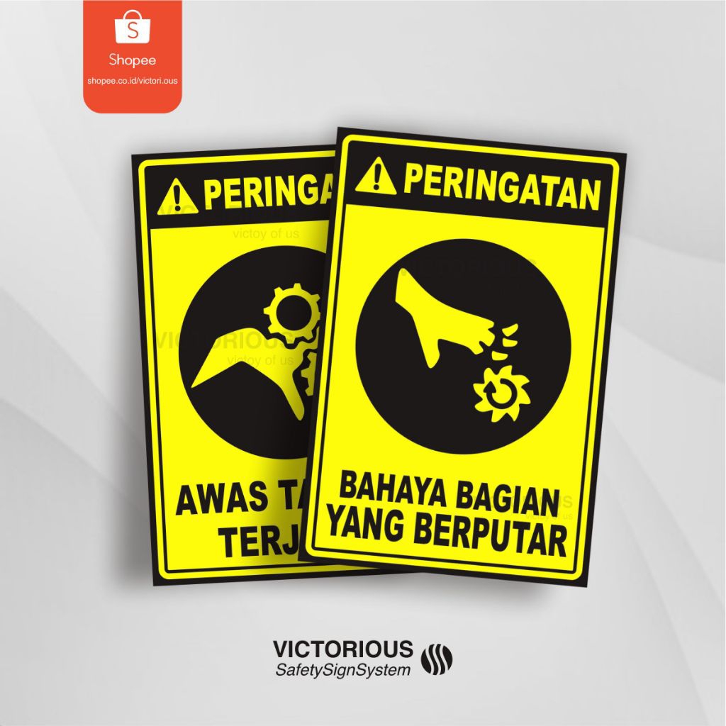 

Sticker Safety K3 Bahaya Mekanis Rambu Peringatan Bahaya Bagian Yang Berputar