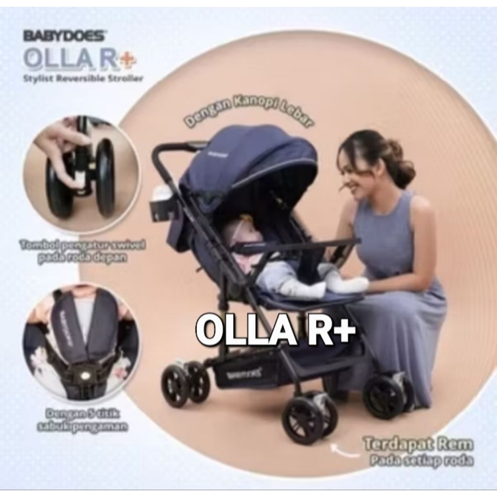 Stroller Babydoes Olla+ / Babydoes Olla R / Babydoes Olla R+ Kereta Dorong