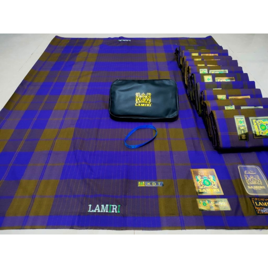COD / SARUNG LAMIRI KDT (KOTAK-KOTAK SANDUR) RAYON ori by LAMIRI (Q)