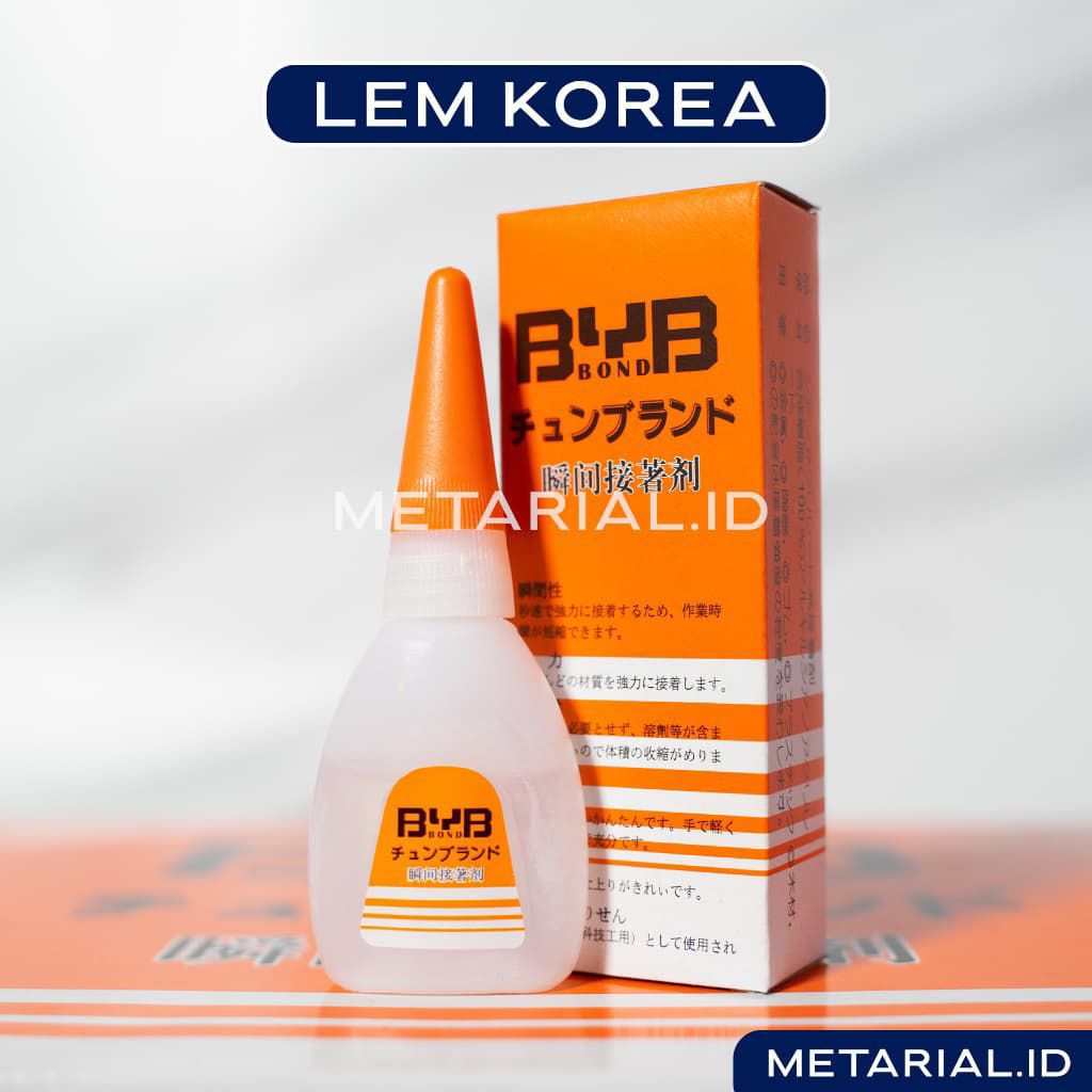 

Lem Korea - Lem Serbaguna - BYB - Lem besi botol - SUPER GLUE - Perekat Cair.