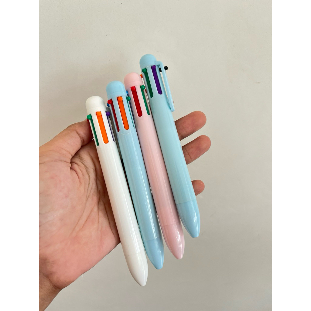 

READYSTOK Pulpen isi 6 warna Bolpoin Pastel Lucu