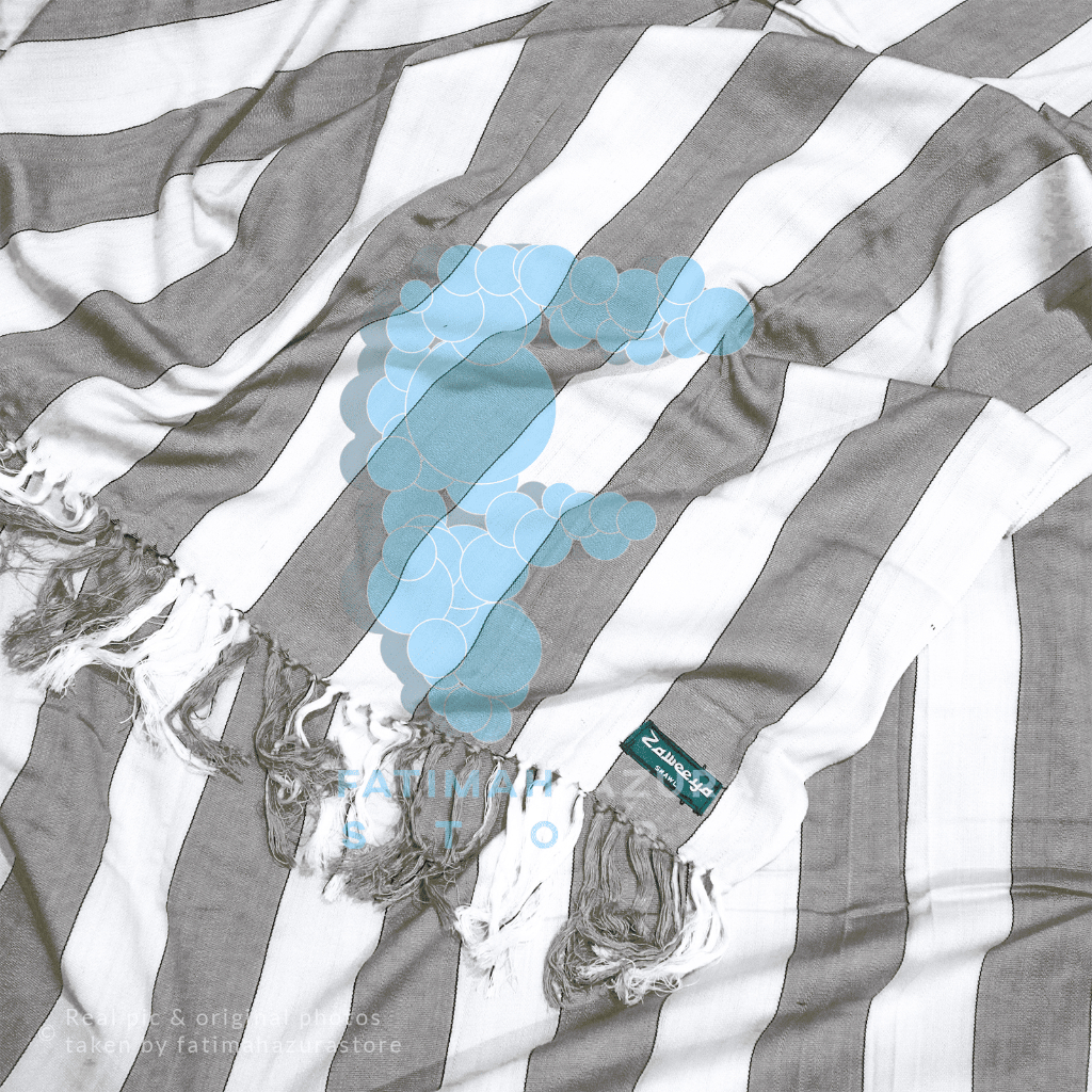 Rida Sorban Tenun Salur Yamani Original Lokal Zaweeya Al Yamani Putih Hitam Biru Hijau Krem Merah Ma