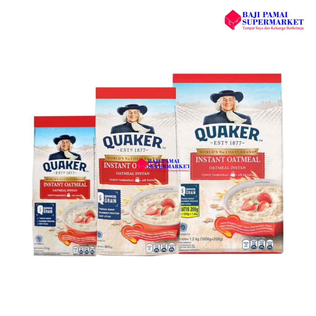 

Quaker Instant Oatmeal All Ukuran