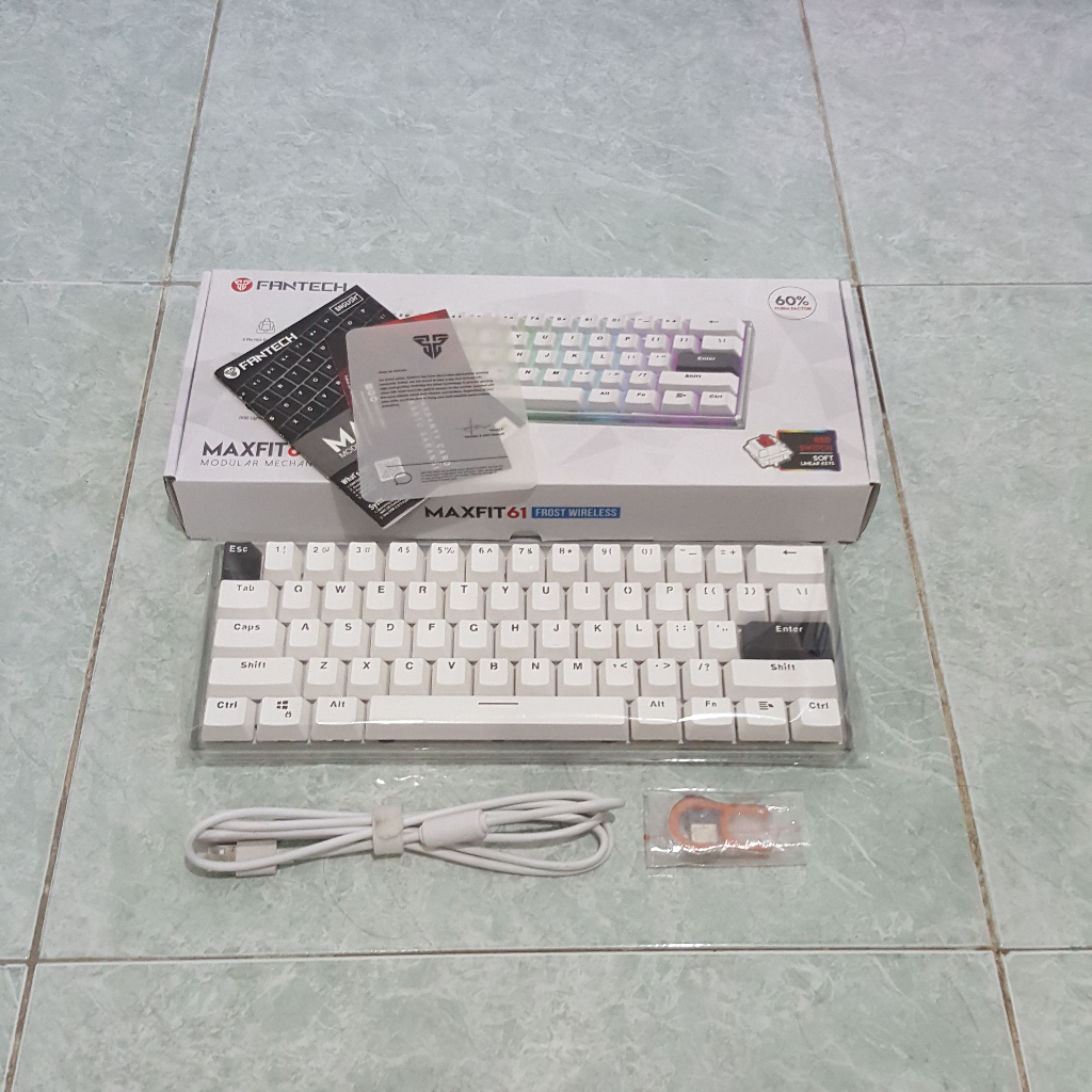 Fantech Maxfit61 Frost Wireless Keyboard Mechanical (Second)