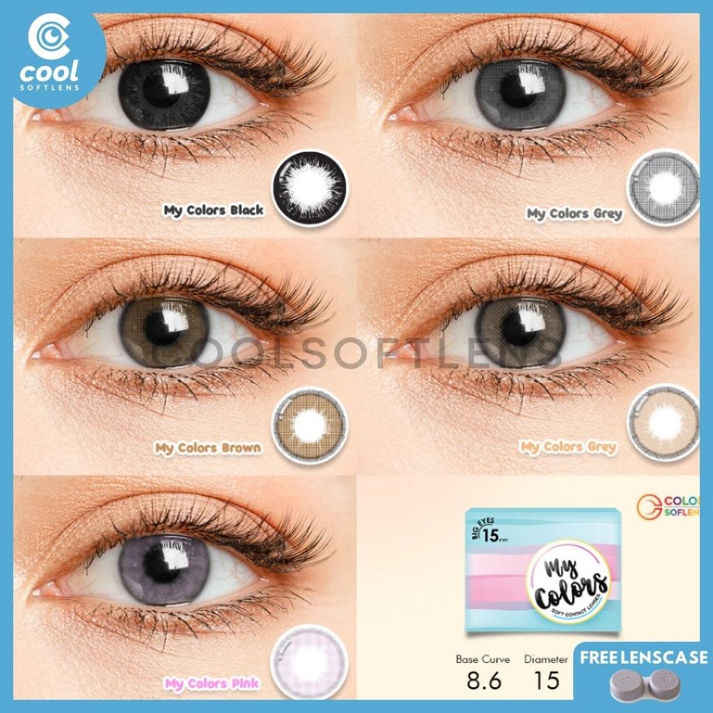Softlens MY COLORS 15 MM Normal & Minus (-0,50 S/D -6,00) By Omega / Soflen My Colors / My Colors By