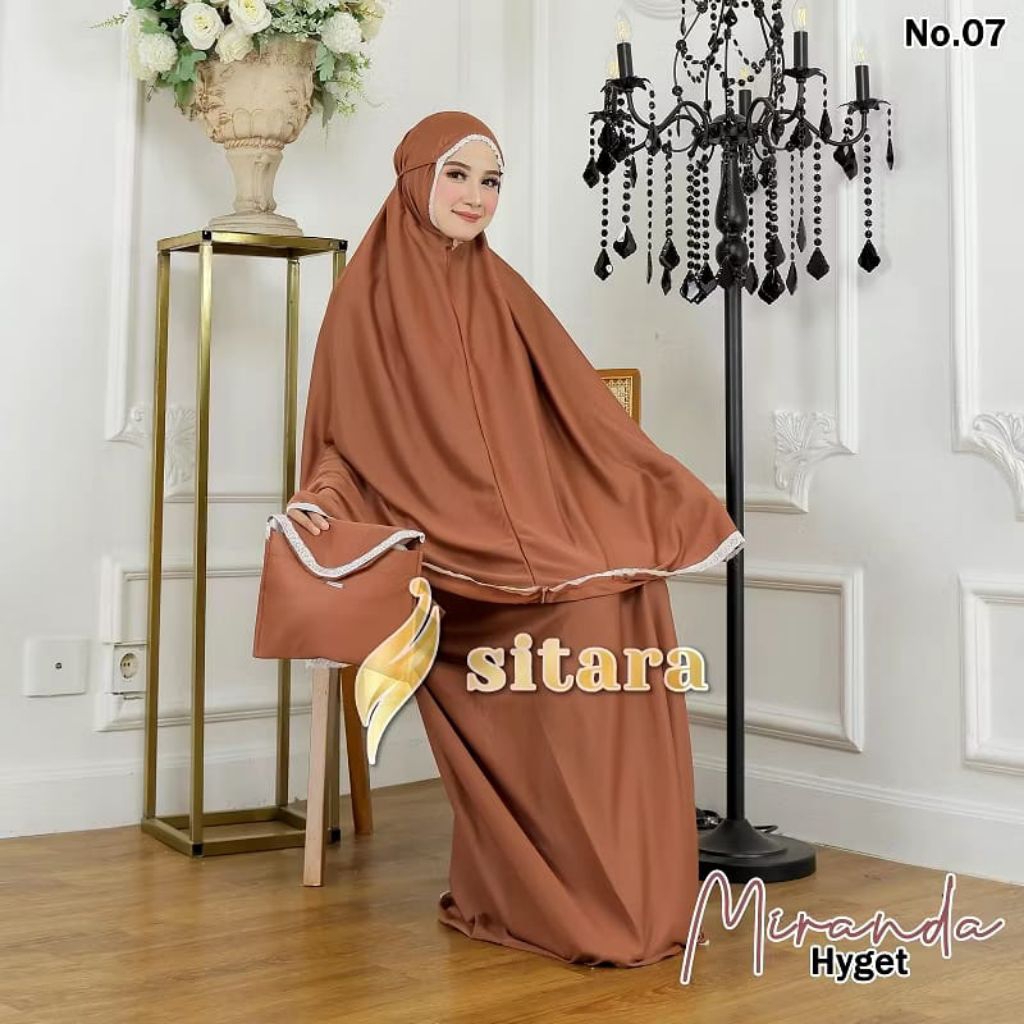 mukena polos renda/mukena tangung/mukena free tas/mukena renda