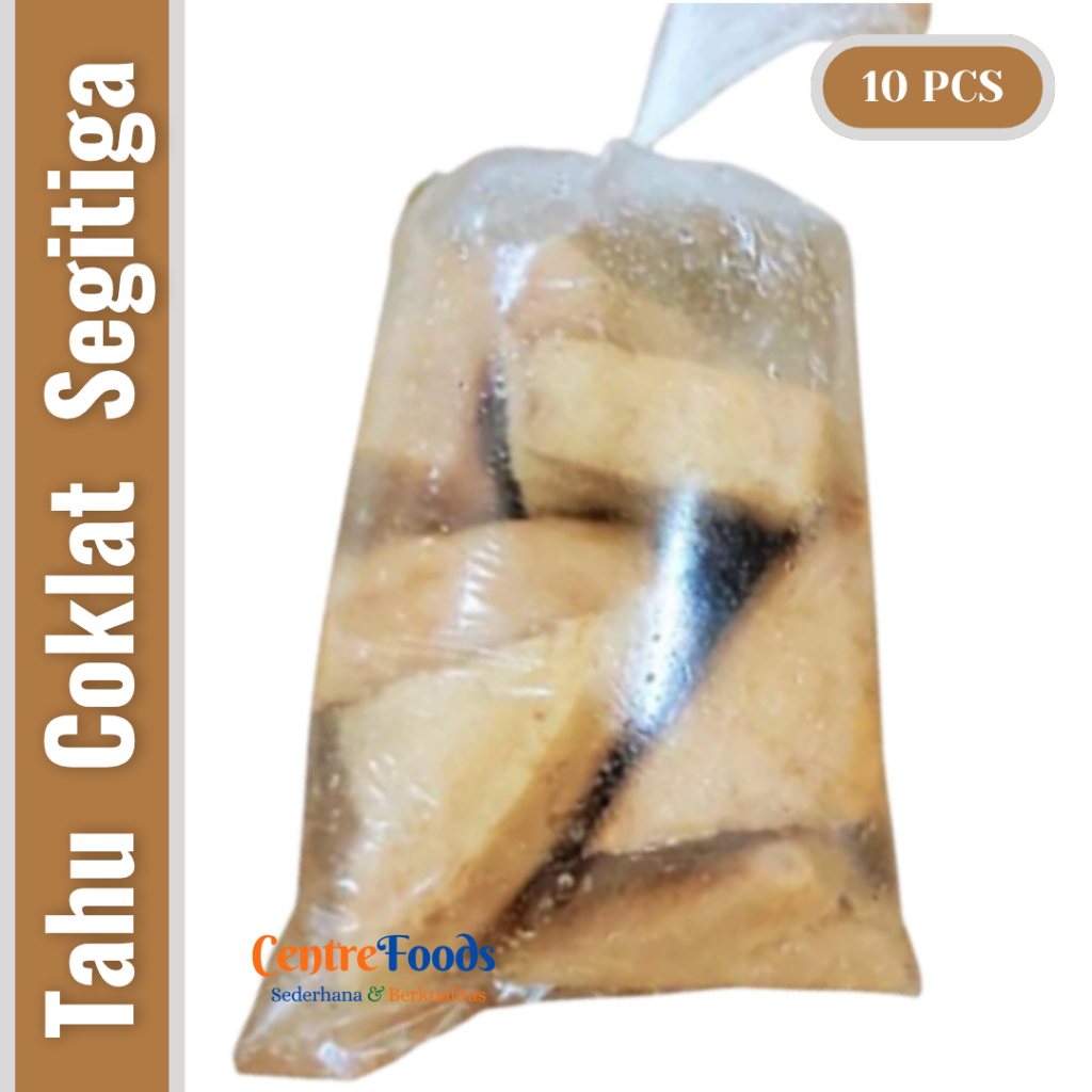 

Tahu Coklat Segitiga Basah - Tahu Goreng Fresh | isi 10 Pcs [ Harga Per BKS ]