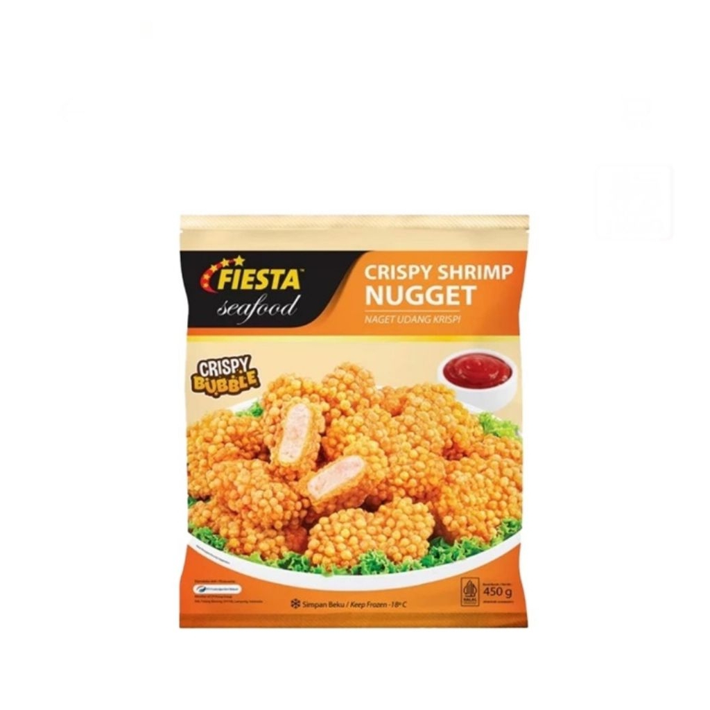 

fiesta crispy shrimp nugget pack 450 gr