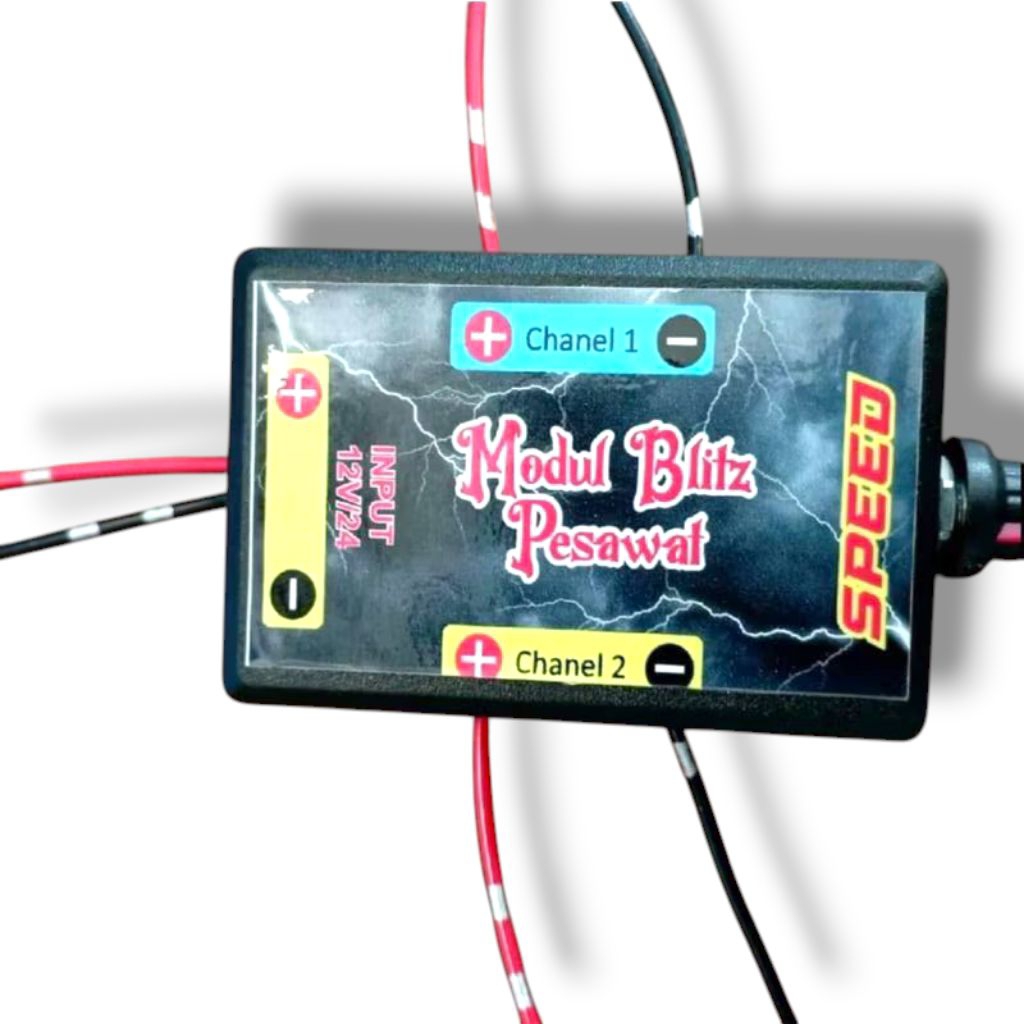 MODUL LAMPU BLITZ PESAWAT 2 CHANNEL 12 VOLT 24 VOLT