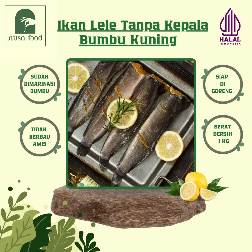 

Ikan Lele Tanpa Kepala Segar Bumbu Kuning Marinasi Siap Masak - Frozen Segar