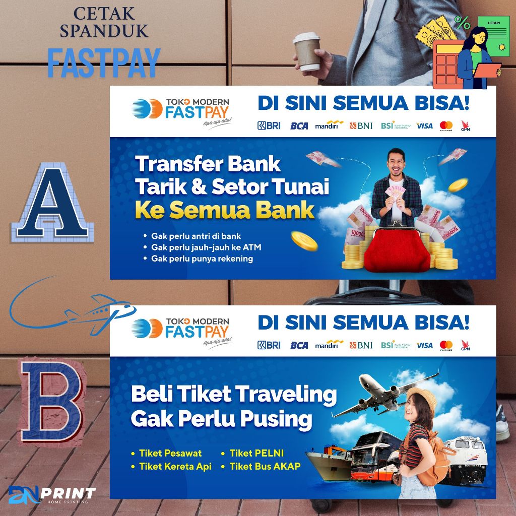 BANNER AGEN FASTPAY  TRAVEL DAN PERBANKAN