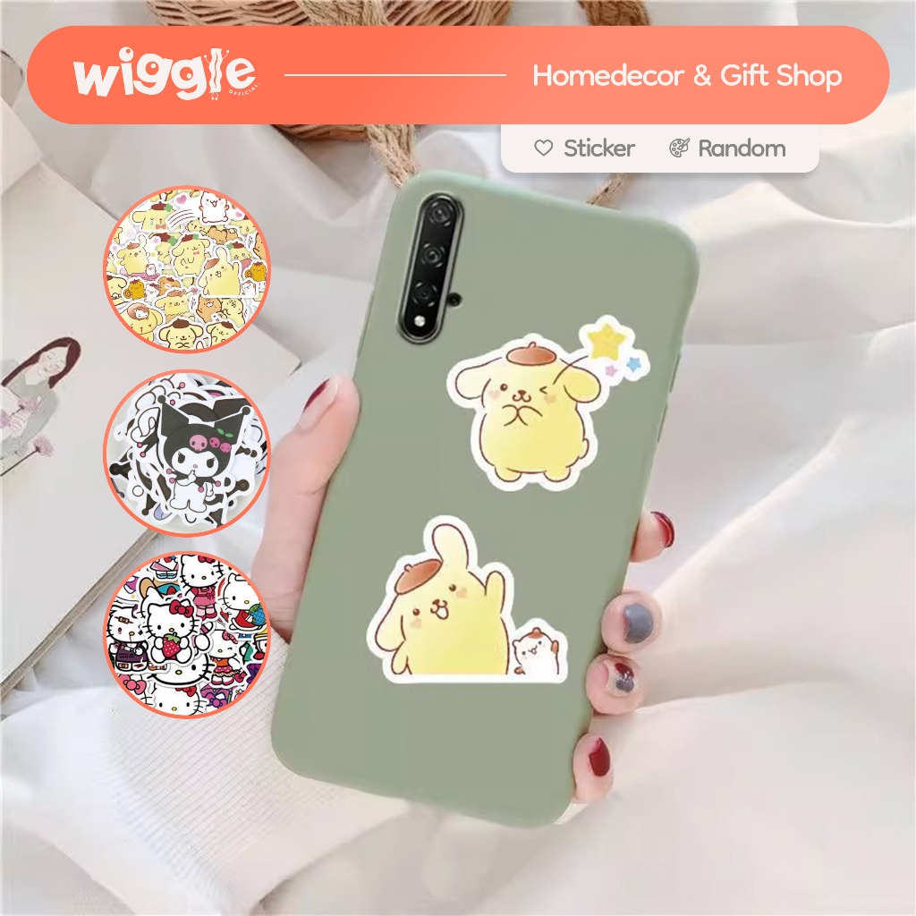 

Wiggle Sticker 2D Sanrio Kuromi Lucu Stiker Kartun Hello Kitty My Melody Cinnamoroll Pompompurin Karakter Koper Kulkas Casing HP Laptop