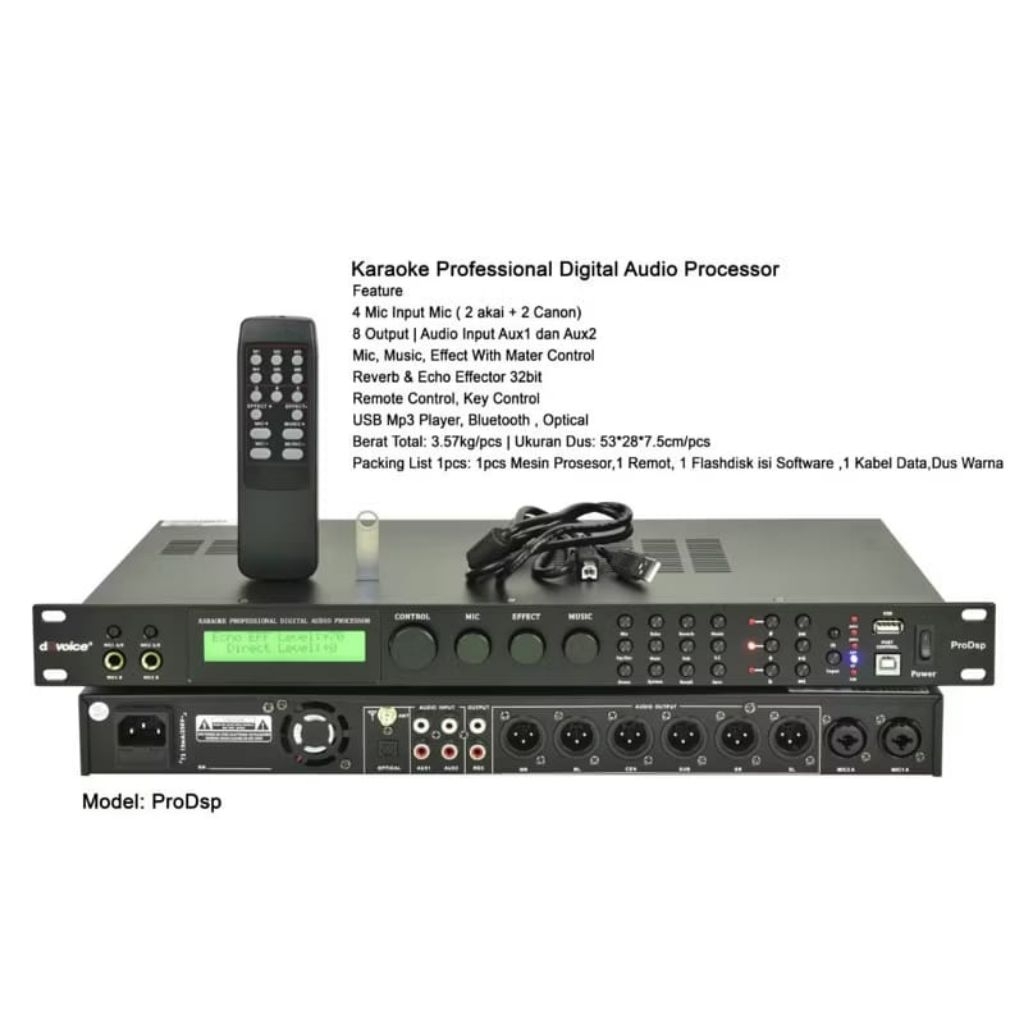 Prosesor Digital Dbvoice PRO DSP | profesional Karaoke