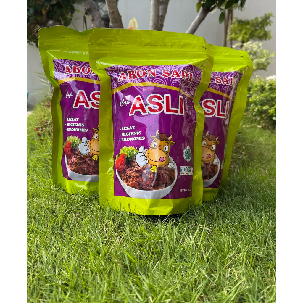 

Abon daging sapi cap asli lezat higienis