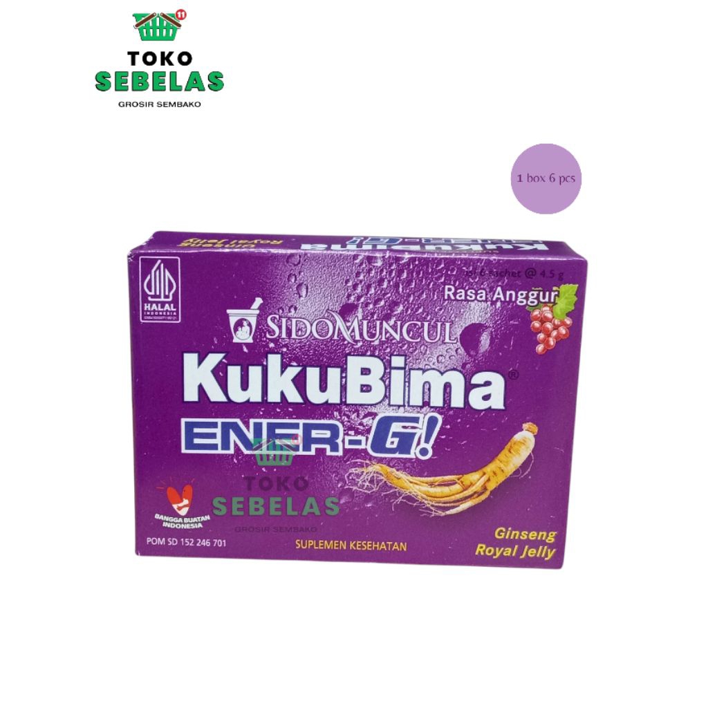 

Kukubima Anggur Saset Isi 6 Pcs