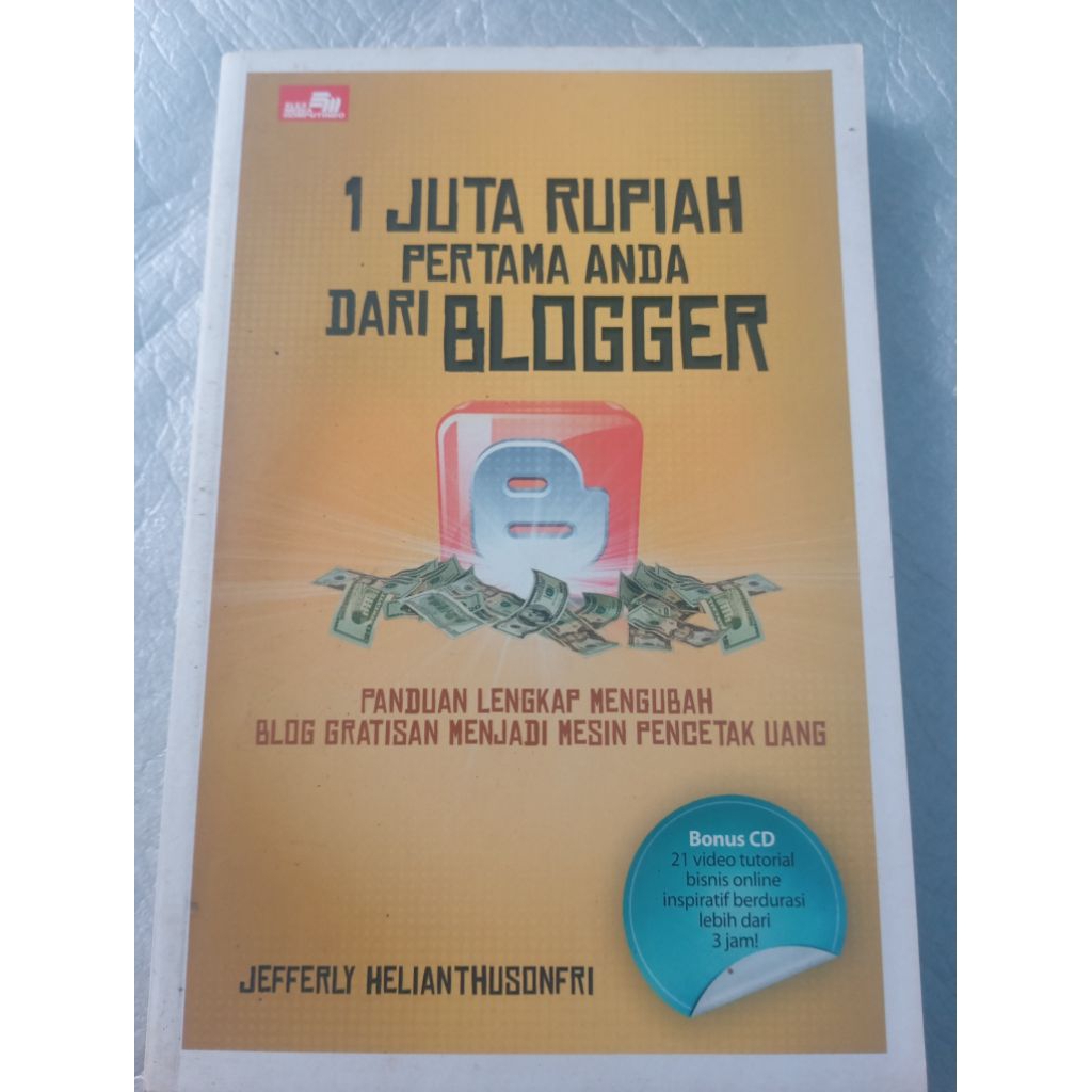 Buku 1Juta Rupiah Pertama dr Blogger + Bonus CD