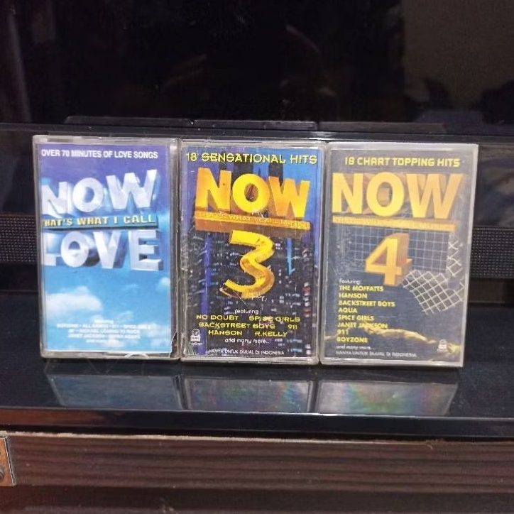 kaset tape pita lagu kompilasi NOW