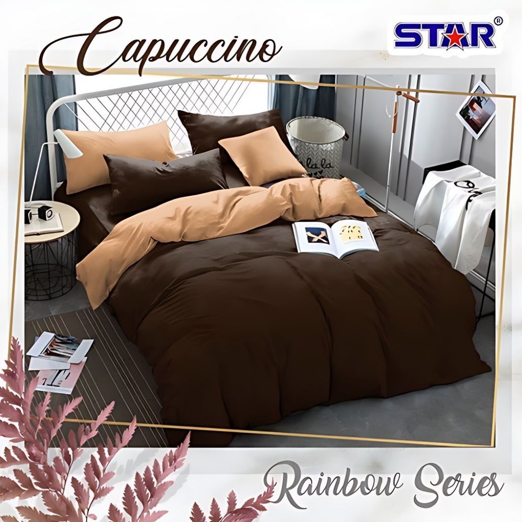 Sprei Set Katun STAR Polos Cappuccino