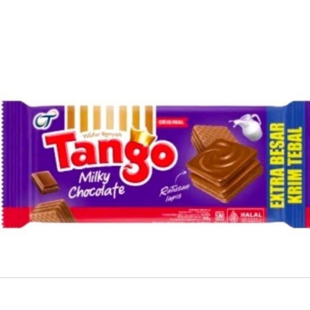 

Wafer Tango Milky Coklat 110Gram