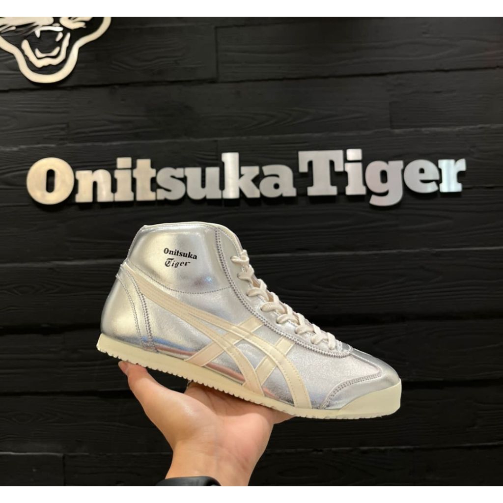 Onitsuka Tiger Mid Runner Sneakers Silver White Original