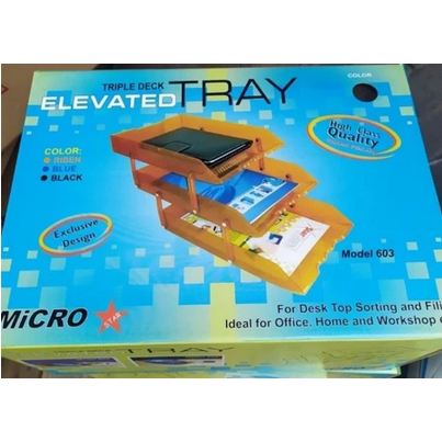

Kiran | Elevated Tray - Micro Star - Triple Deck Model (Model 602 dan 603)