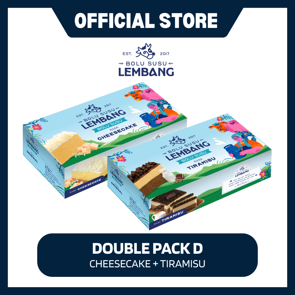 

Double Pack D (Reguler - Cheese Cake + Tiramisu)