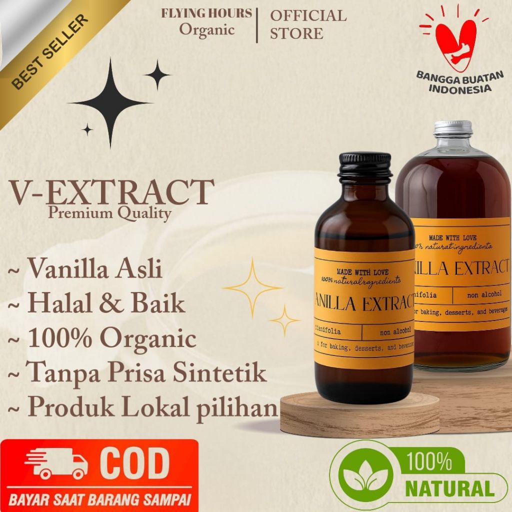 

120ml Vanilla Extract Premium Gourmet Non Alkohol