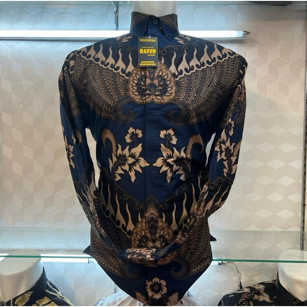 GARUDA NAVY kemeja batik pria